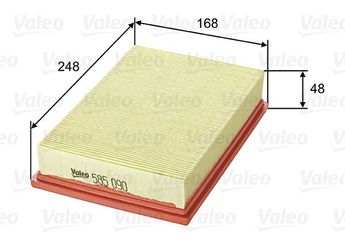 Hava Filtresi  VALEO 585090  1444FH 1444-FH 1444VW 1444-VW 1444W2 A4150940304 1444-W2