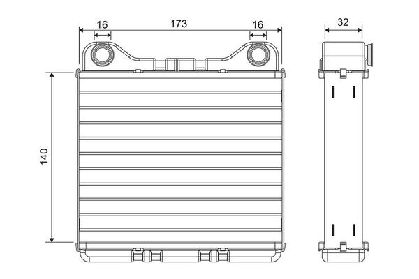 Kalorifer Radyatörü  Audi S8 (D2)(05.1999->)  VALEO 811574