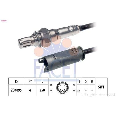 Oksijen (Lambda) Sensörü  BMW M5 Serisi (E60)(2004->)  FACET 10.8079