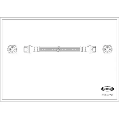 Fren Hortumu Arka Sağ veya Sol Citroen C1 (03.2014->)  FROW 276.1112.005