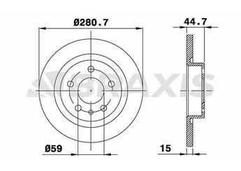 Fren Disk Ayna Ön Sağ ve Sol BRAXIS AE0241  60617106 60658567 71739641