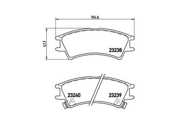 Fren Disk Balata Ön MAGNETI MARELLI 363700430011  1605463 5810102A00