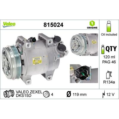 Klima Kompresörü  VALEO 815024