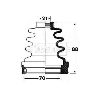Aks Körüğü Ön İç Sağ veya Sol BMW X2 Serisi (F39)(11.2017->)  SWAG 33 11 4266