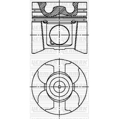 Piston (89.00MM-0.50) (0.20MM KISA)  YENMAK 31-04159-051