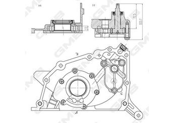 Yağ Pompası  GMB GOAS-04A  MD1815812134042501 2134042501 21340-42501 2134042503 21340-42503 2134042504 21340-42504 MD181581 MD306059