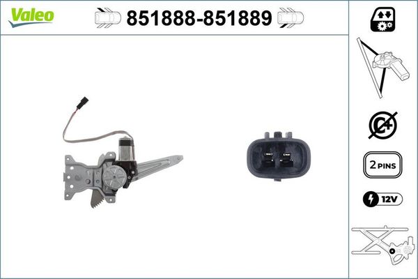 Cam Krikosu Arka Sol VALEO 851888