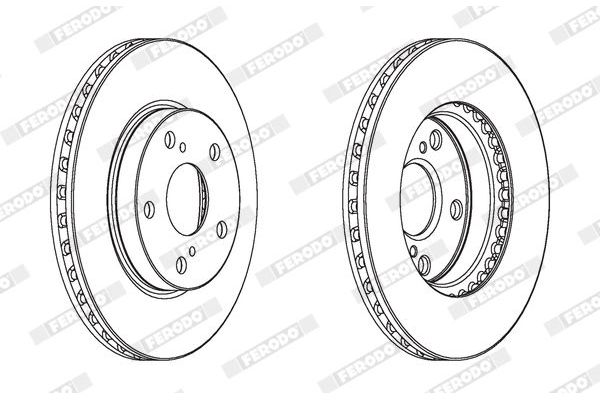 Fren Disk Ayna Ön Sağ ve Sol FERODO DDF1789C
