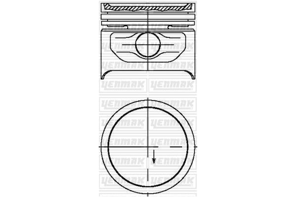 Piston (72.00MM-STD)  YENMAK 31-04212-000