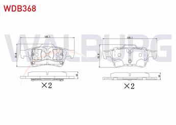 Fren Disk Balata Arka WALBURG WDB368  