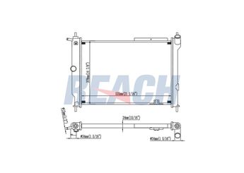 Su Radyatörü  MGA 80112  1300108 1300134 52455043 52455053 90443465