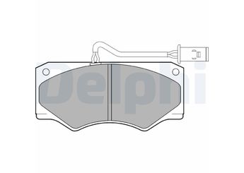 Fren Disk Balata Ön DELPHI LP833  1906430 9037770
