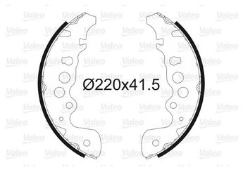 Fren Pabuçlu Balata Arka VALEO 562784  1A512638Z 5320065D01 53200-65D01