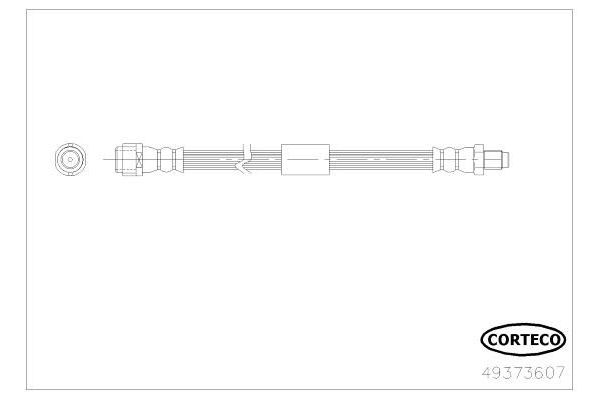 Fren Hortumu Arka Sağ veya Sol Mercedes CLS Shooting Brake (BM 218)(10.2012->)  CAVO C900 687A