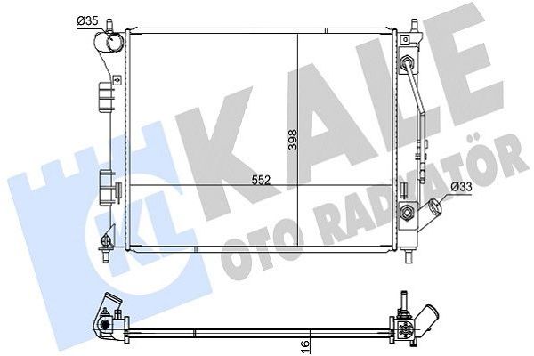 Su Radyatörü  Hyundai i30 Cw (GDH)(2012->)  KALE 347795