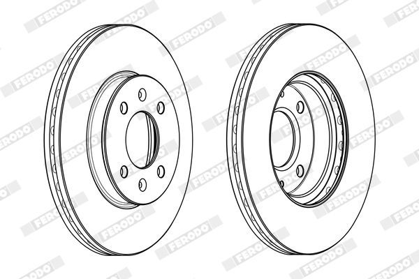 Fren Disk Ayna Ön Sağ ve Sol Kia Rio Sedan (QB)(2011->)  FERODO DDF2089C