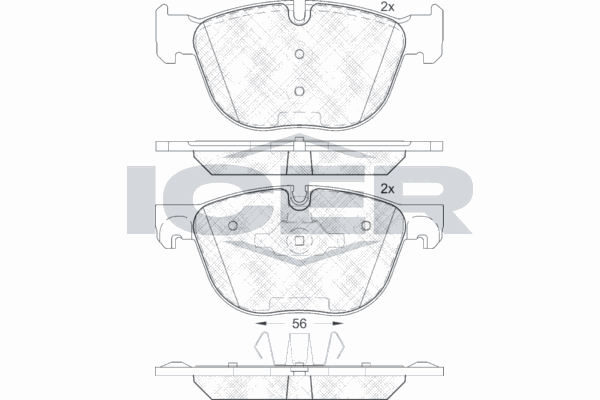 Fren Disk Balata Ön BMW X6 M Serisi (E71)(2009->)  OTOZONE FDO6013-R