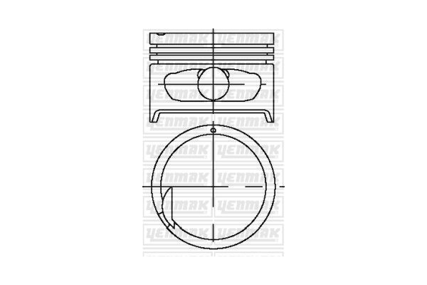 Piston (75.50MM-STD)  YENMAK 36-04484-000