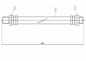Fren Hortumu Ön Sağ veya Sol CAVO C800 622A  546730