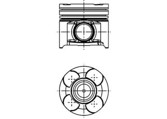 Piston (82.00MM-STD)   KOLBENSCHMIDT 40660600  40660600 71730215 71730216 71744426 5623223 56 23 223 93185781