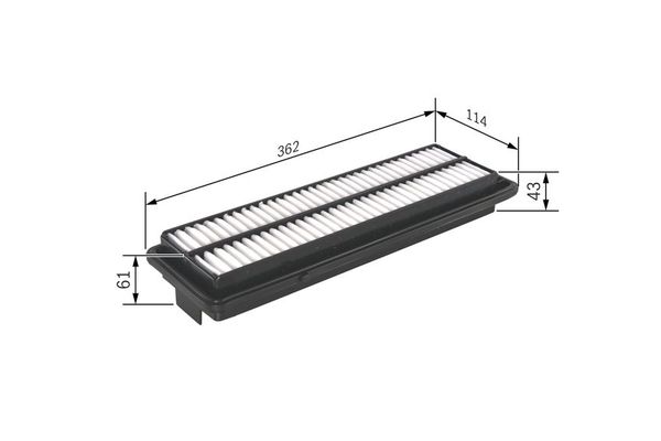 Hava Filtresi  Honda Accord (CL/CN)(01.2003->)  BOSCH F 026 400 232