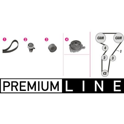 Devirdaim Su Pompası  Lancia Dedra S.Wagon (1994->)  MAHLE CPK 35 000P