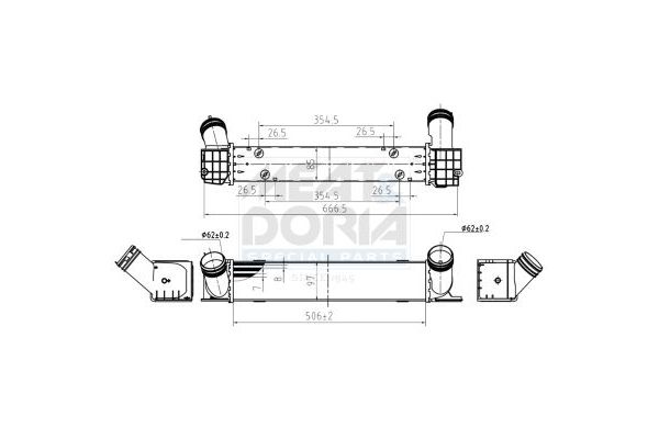 Turbo Radyatörü  BMW 3 Serisi Sedan (E90)(2004->)  ORİS IBM002108