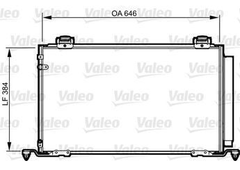 Klima Radyatörü  VALEO 814209  8845005100 88450 8845005101 8845005120 88450-05120 8845005121 88450-05121