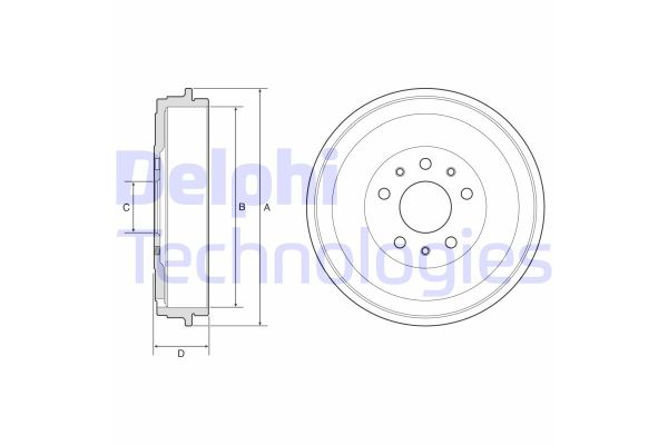 Kampana Arka Sağ veya Sol Fiat 500L (351) Wagon (2017->)  HASEFE EFE136