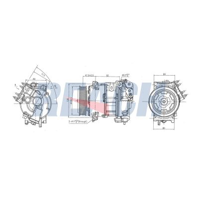 Klima Kompresörü  Peugeot 308 (07.2013->)  PSA ORJINAL 9675659880