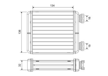 Kalorifer Radyatörü  VALEO 811629  4518350101 A4518350101