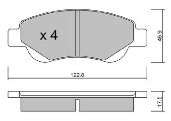 Fren Disk Balata Ön MGA 55690  435326 E172283 1611456980 16 114 569 80 1613819980 16 138 199 80 1617264880 16 172 648 80 425327 4253.27 425328 4253.28 425474 4254.74 4353.26 4465YZZDT 04465-YZZDT 44650H010 04465-0H010 44650H020 04465-0H020 44650H030 04465-0H030 44650H031 04465-0H031