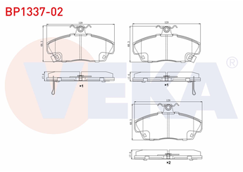 Fren Disk Balata Ön VEKA BP1337-02  