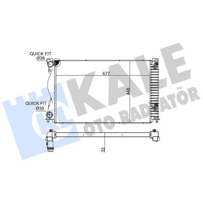 Su Radyatörü  Audi A6 Avant (4F5)(10.2008->)  KALE 353100
