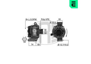 Alternatör  ERA 210362A  1464782 1120213 1140694 1151213 1478119 1S7T10300CB 1S7T 10300 CB 1S7T10300CC 1S7T 10300 CC 1S7T10300CD 1S7T 10300 CD 1S7T10300CE 1S7T 10300 CE 1S7T10300CF 1S7T 10300 CF