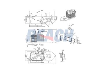 Motor Yağ Soğutucu  BSG 30-506-007  GK2Q6A642AD 2011393 2035034 2286811 GK2Q6A642AB GK2Q6A642AC