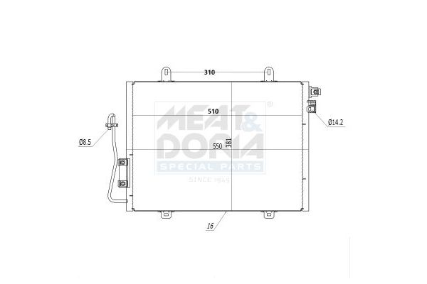 Klima Radyatörü  MAHER 18952