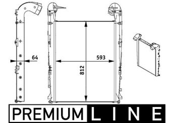 Turbo Radyatörü  VALEO 818529  5001866282 5001873716 5001873718 5001873720 5010619295 7420833583 7482358714