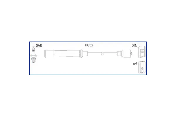Buji Kablosu  Renault Megane I Classic (LA0)(10.1996->)  ZEGEN ZIW1093