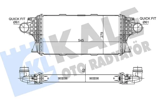 Turbo Radyatörü  Mercedes GLE -Serisi (BM 166)(04.2015->)  KALE 375920