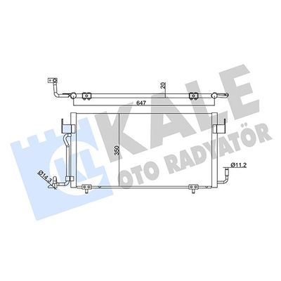 Klima Radyatörü  Peugeot Partner (S1)(07.1996->12.2003)  KALE 345340