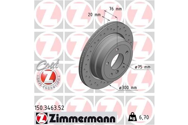 Fren Disk Ayna Arka Sağ ve Sol ZIMMERMANN 150.3463.52