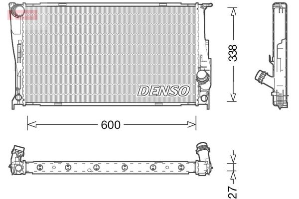 Su Radyatörü  BMW 3 Serisi Touring (E91)(2005->)  DENSO DRM05003