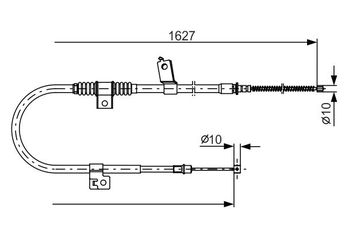 El Fren Teli Arka Sağ veya Sol BOSCH 1 987 482 274  4820A104 474632 4746 32