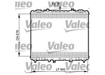 Su Radyatörü  VALEO 735506  253103E030 25310-3E030
