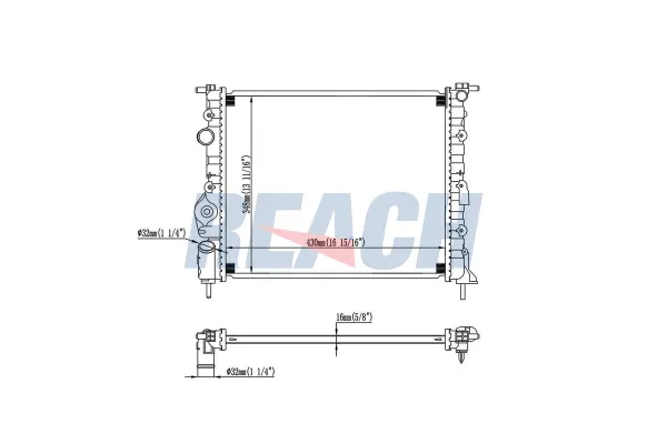 Su Radyatörü  Renault Scenic (JA...)(03.1999->)  VEKA 16-3900