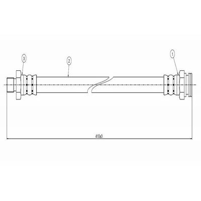 Fren Hortumu Arka Sağ veya Sol CAVO C800 490A