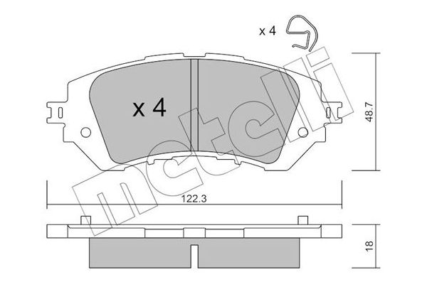 Fren Disk Balata Ön METELLI 22-1219-0