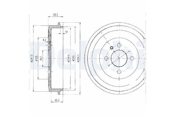 Kampana Arka Sağ veya Sol BMW 3 Serisi Sedan/Coupe (E30)(1982->)  DELPHI BF156