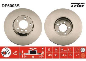 Fren Disk Ayna Ön Sağ ve Sol BRAXIS AE0958  34116766871 34116779467